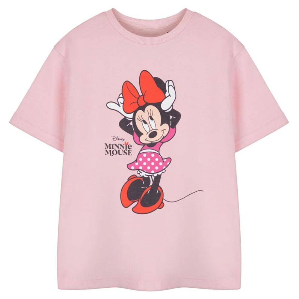 Disney Girls Minnie Mouse Pose Short-Sleeved T-Shirt / Pink